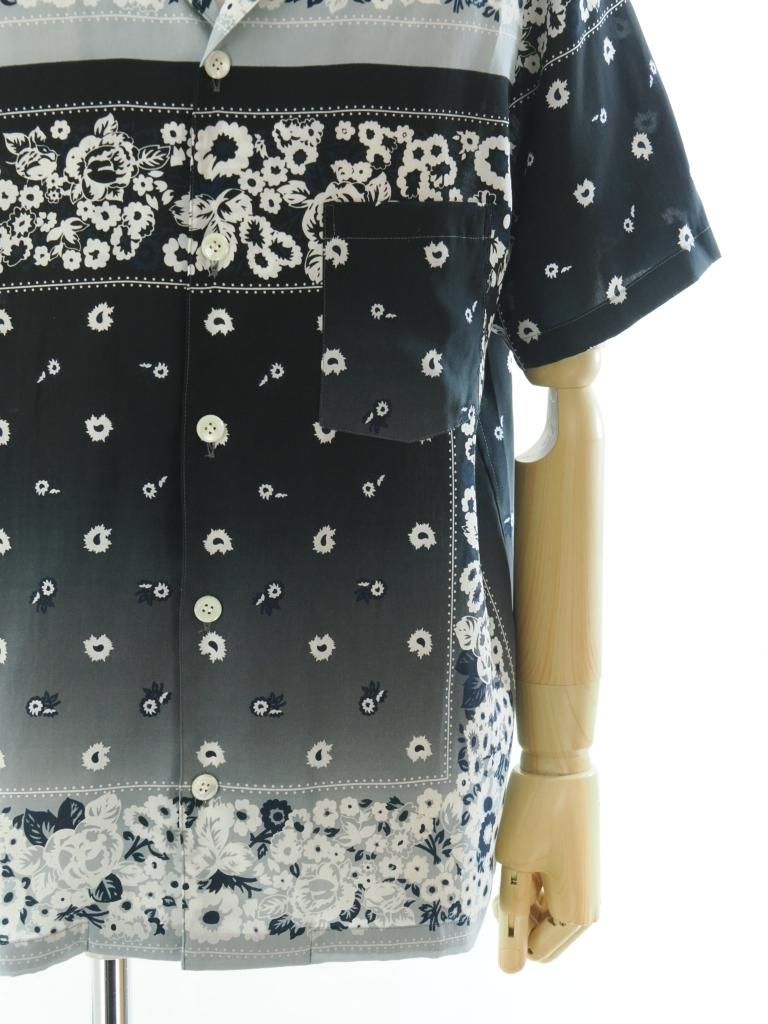 NOMA t.d. ノーマティーディー - Summer Shirt サマーシャツ - Draw Your Garden - Black