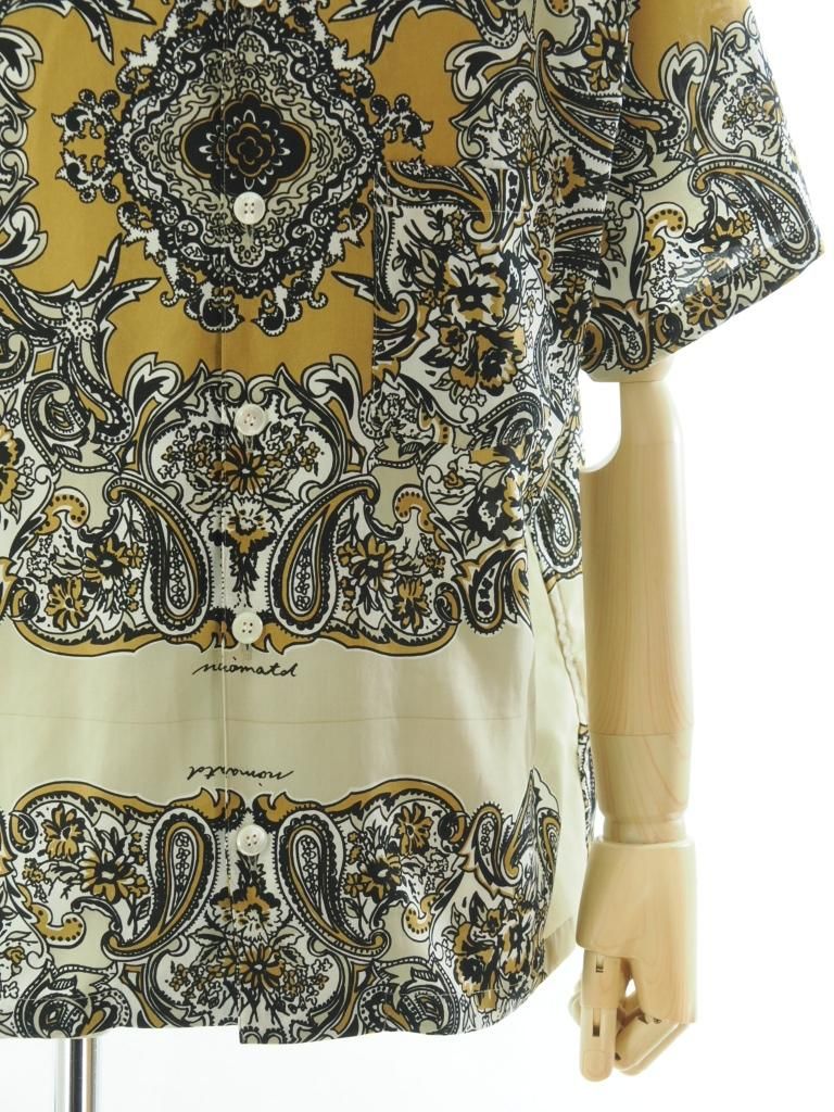 NOMA t.d. ノーマティーディー - Summer Shirt サマーシャツ - Between Flower & Paisley - Beige