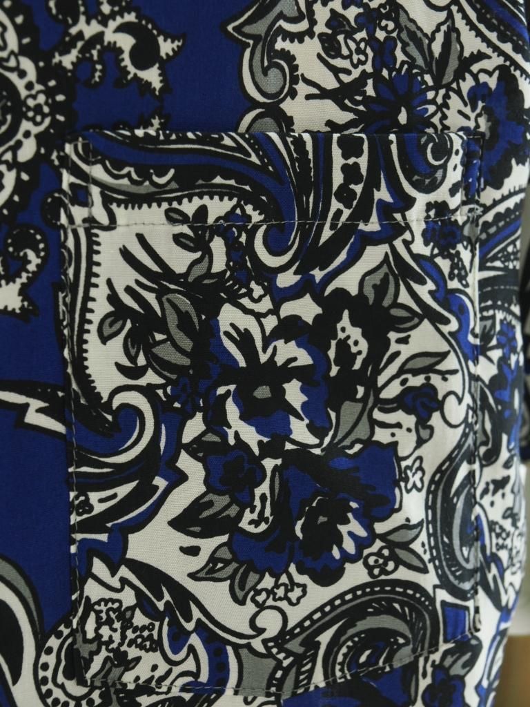 NOMA t.d. ノーマティーディー - Summer Shirt サマーシャツ - Between Flower & Paisley - Grey