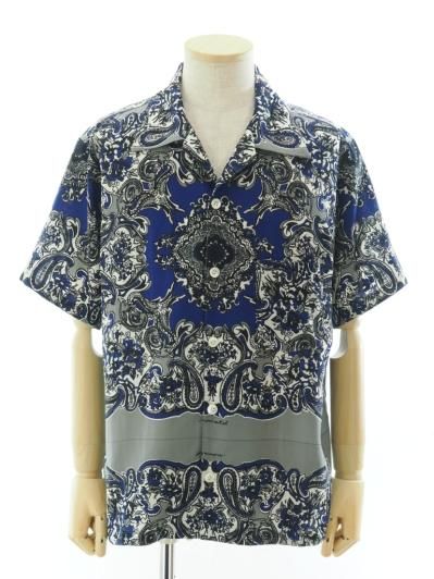 NOMA t.d. Ρޥƥǥ - Summer Shirt ޡ - Between Flower & Paisley - Grey