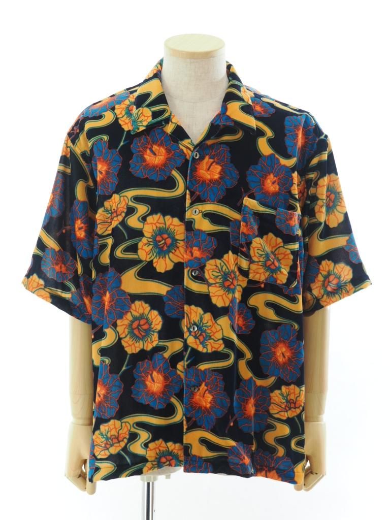 TUITACI 朔 ツイタチ - Icirian Velvet Aloha イチリアンベルベットアロハ - Navy