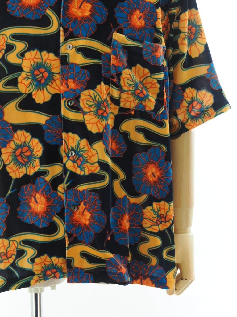 TUITACI 朔 ツイタチ - Icirian Velvet Aloha イチリアンベルベットアロハ - Navy