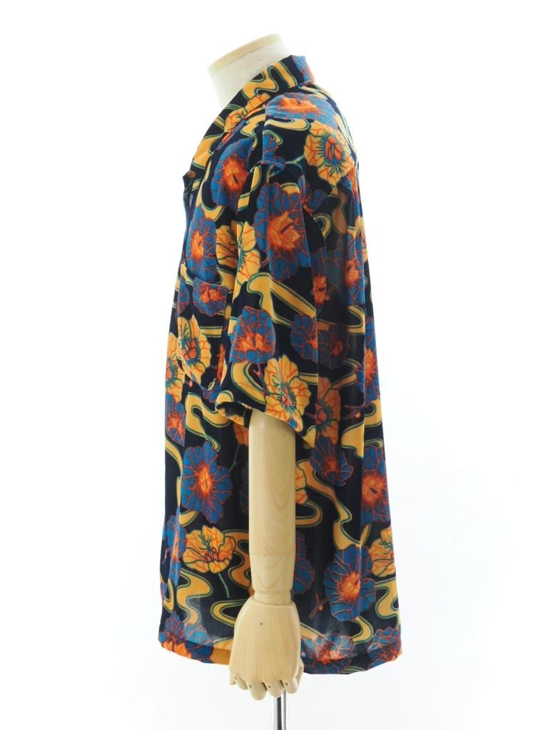 TUITACI 朔 ツイタチ - Icirian Velvet Aloha イチリアンベルベットアロハ - Navy
