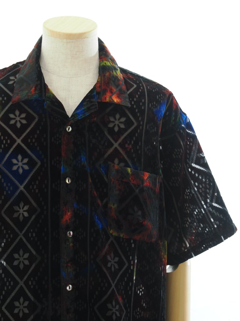 TUITACI  ĥ - Vintage Lace Velvet Shirt ӥơ졼٥٥åȥ - Black