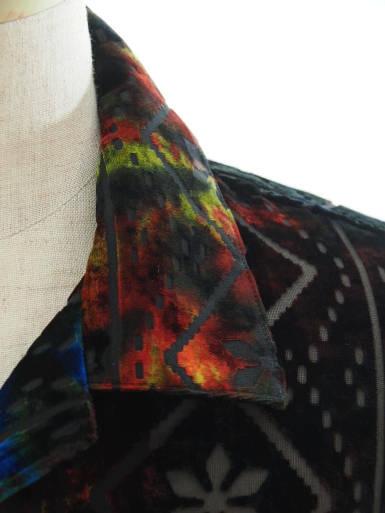 TUITACI 朔 ツイタチ - Vintage Lace Velvet Shirt ビンテージ TUITACI 朔 ツイタチ - Vintage Lace Velvet Shirt ビンテージ