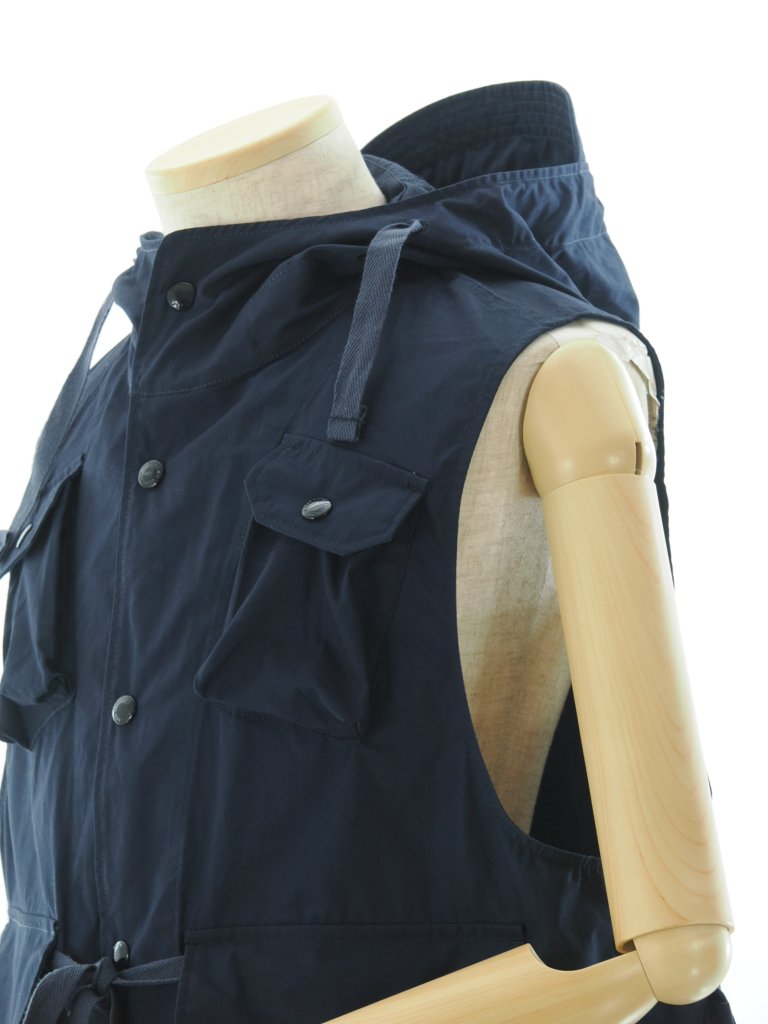 Engineered Garments 󥸥˥ɥ - Field Vest եɥ٥ - Cotton Duracloth Poplin - Navy