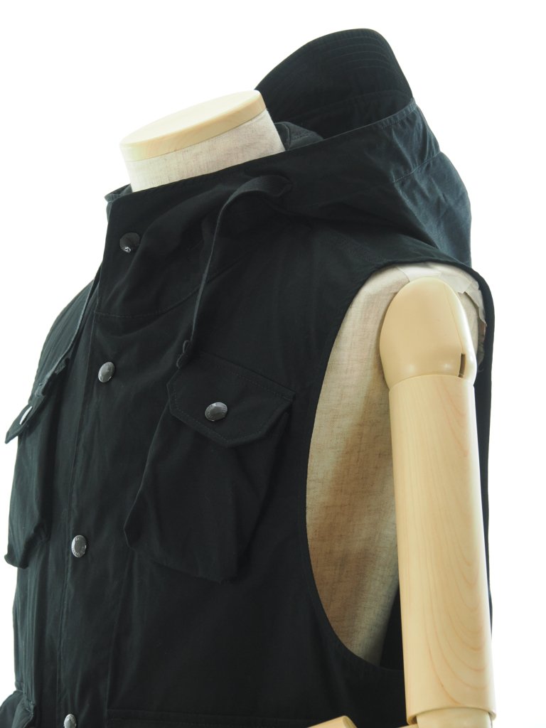 Engineered Garments 󥸥˥ɥ - Field Vest եɥ٥ - Cotton Duracloth Poplin - Black