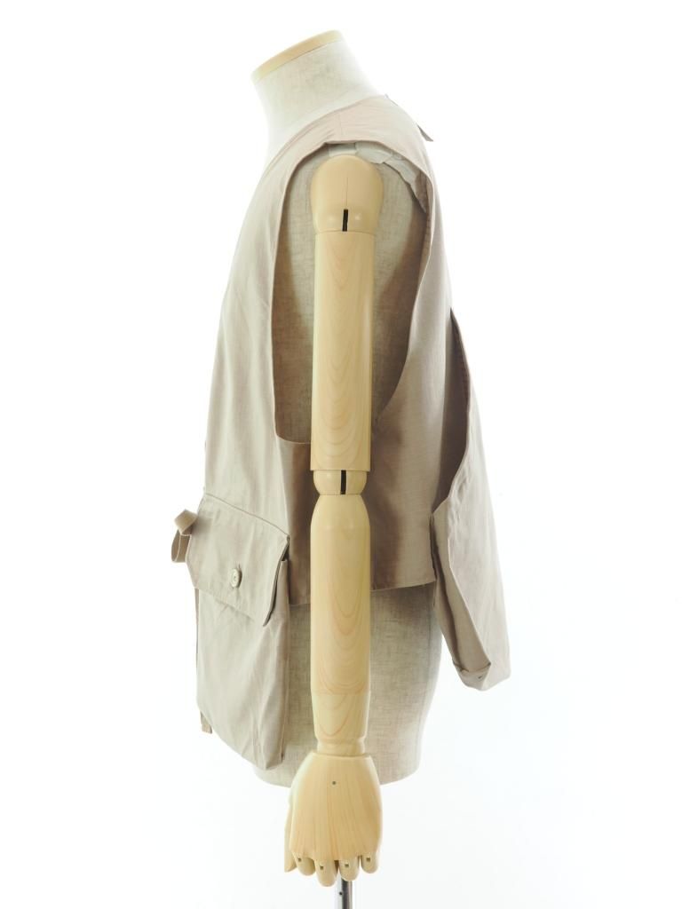 Engineered Garments エンジンニアドガーメンツ - Fowl Vest フォールベスト - Cotton Ripstop - Khaki