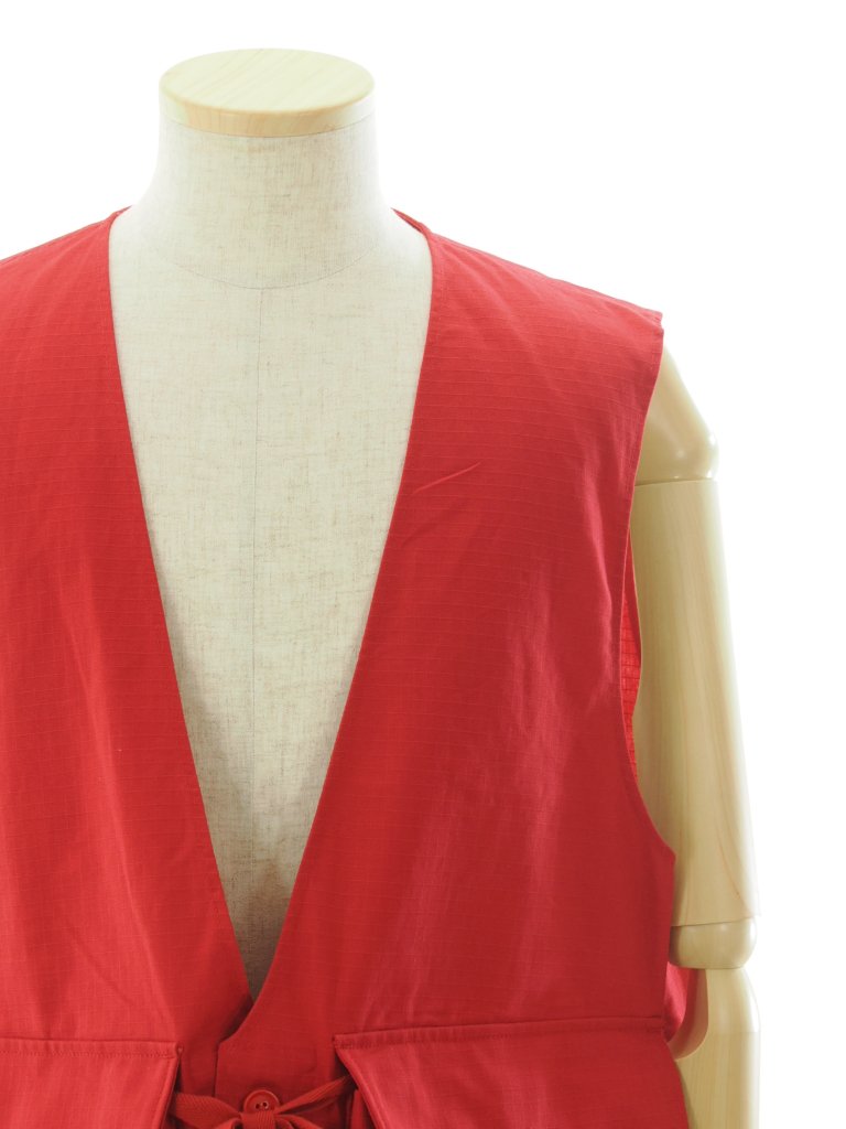 Engineered Garments 󥸥˥ɥ - Fowl Vest ե٥ - Cotton Ripstop - Red
