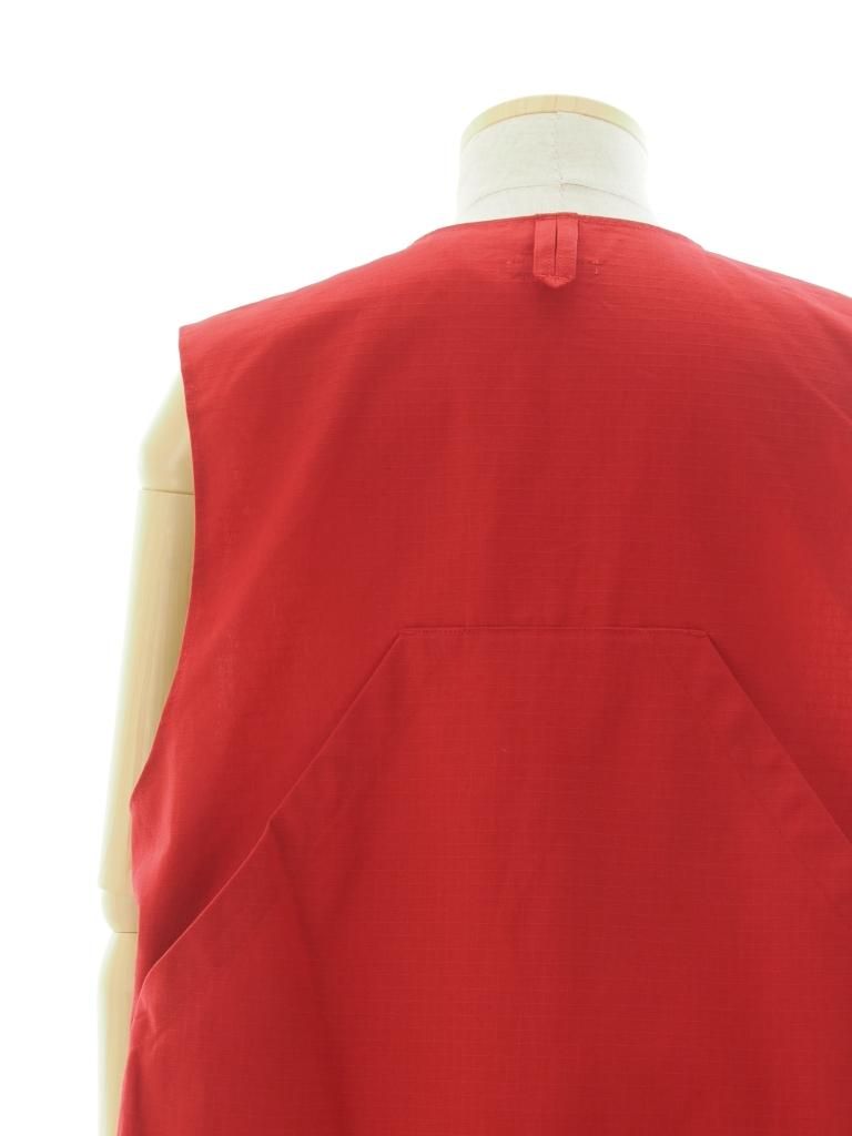 Engineered Garments エンジンニアドガーメンツ - Fowl Vest フォールベスト - Cotton Ripstop - Red