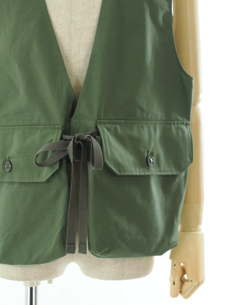 Engineered Garments 󥸥˥ɥ - Fowl Vest ե٥ - Cotton Ripstop - Olive