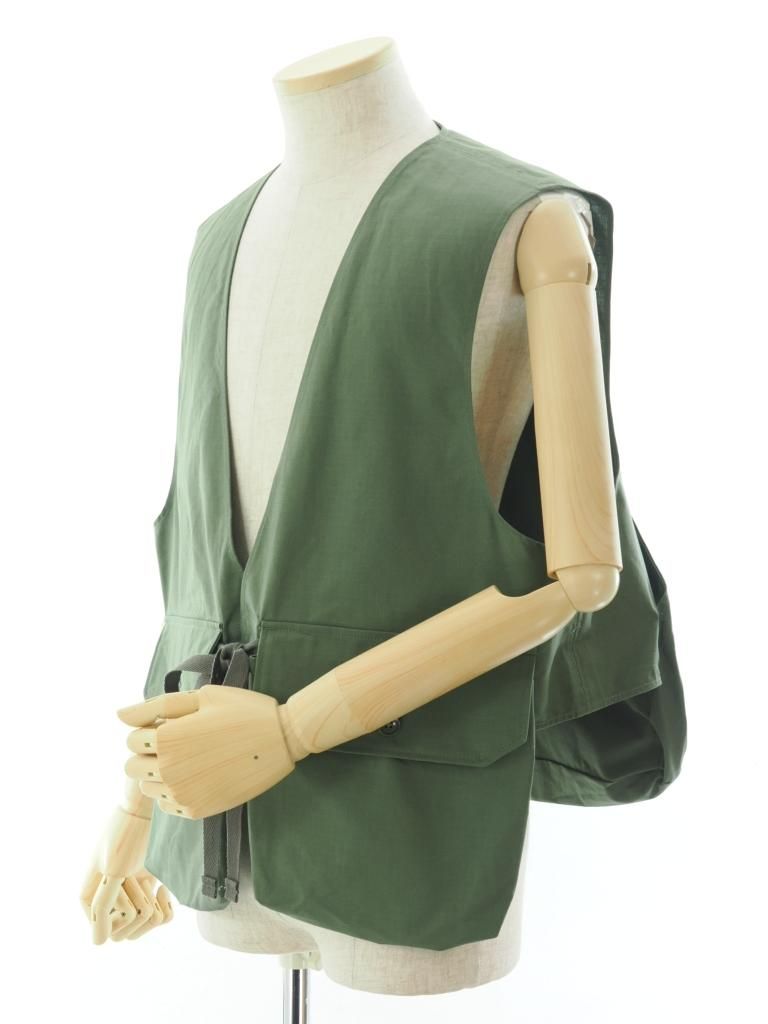 Engineered Garments エンジンニアドガーメンツ - Fowl Vest フォールベスト - Cotton Ripstop - Olive