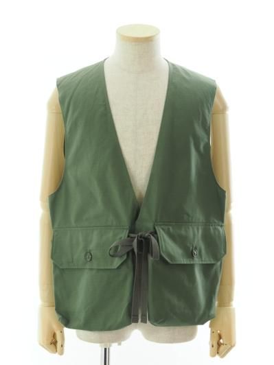 Engineered Garments エンジンニアドガーメンツ - Fowl Vest フォールベスト - Cotton Ripstop - Olive