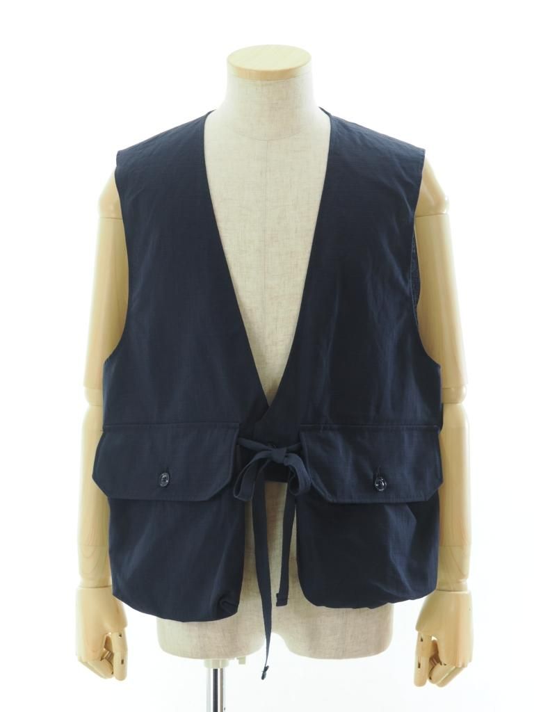 Engineered Garments 󥸥˥ɥ - Fowl Vest ե٥ - Cotton Ripstop - Dk.Navy