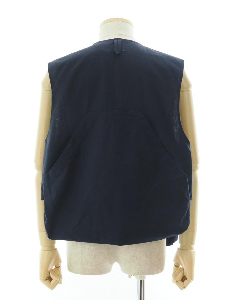 Engineered Garments 󥸥˥ɥ - Fowl Vest ե٥ - Cotton Ripstop - Dk.Navy