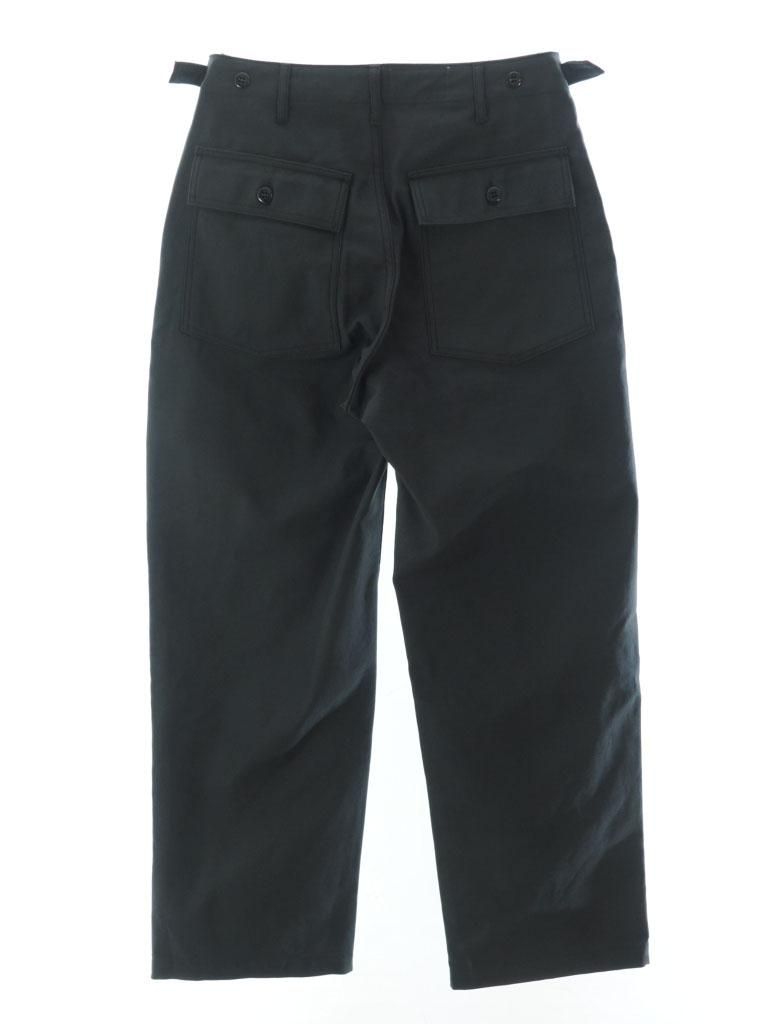 EG WORKADAY イージーワーカデイ - Fatigue Pant ファティーグパンツ - Cotton Reversed Sateen - Black