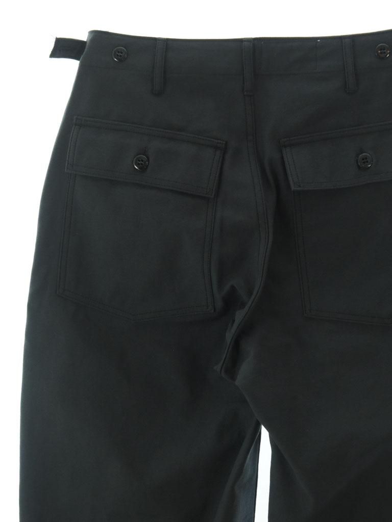 EG WORKADAY イージーワーカデイ - Fatigue Pant ファティーグパンツ - Cotton Reversed Sateen - Black