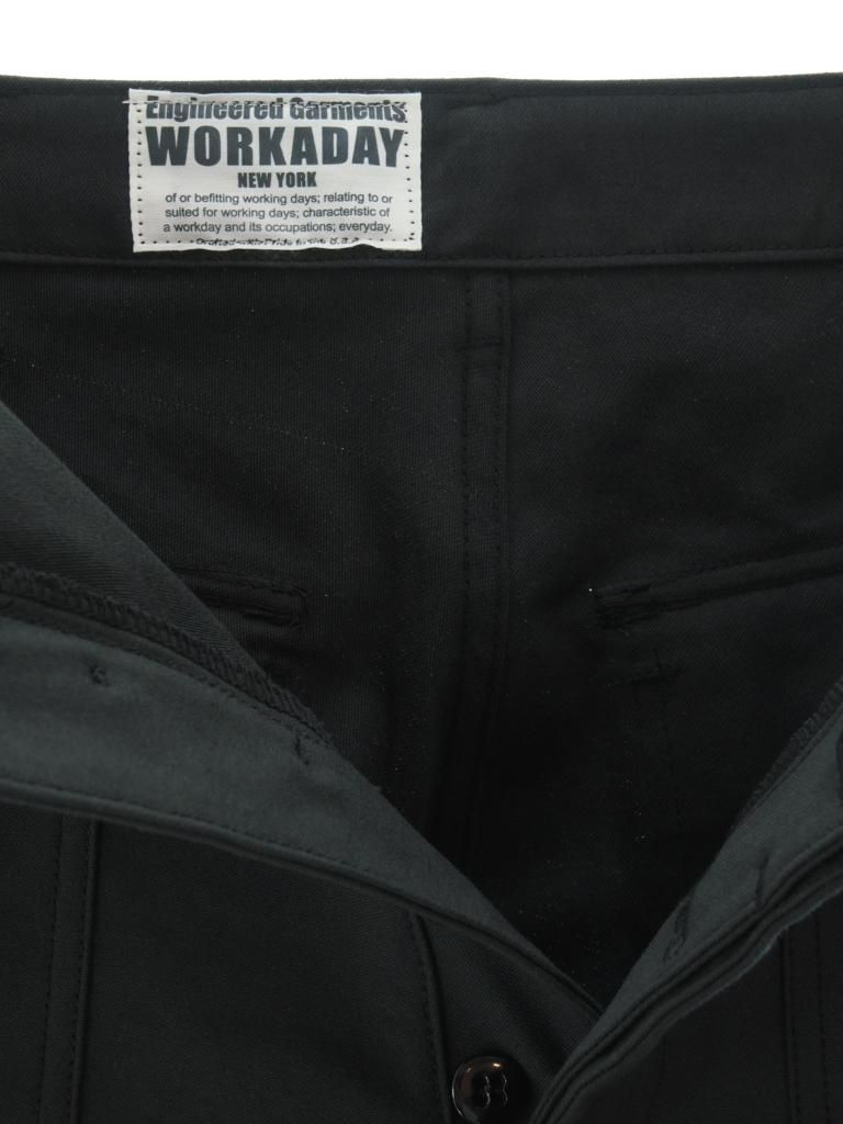 EG WORKADAY イージーワーカデイ - Fatigue Pant ファティーグパンツ - Cotton Reversed Sateen - Black