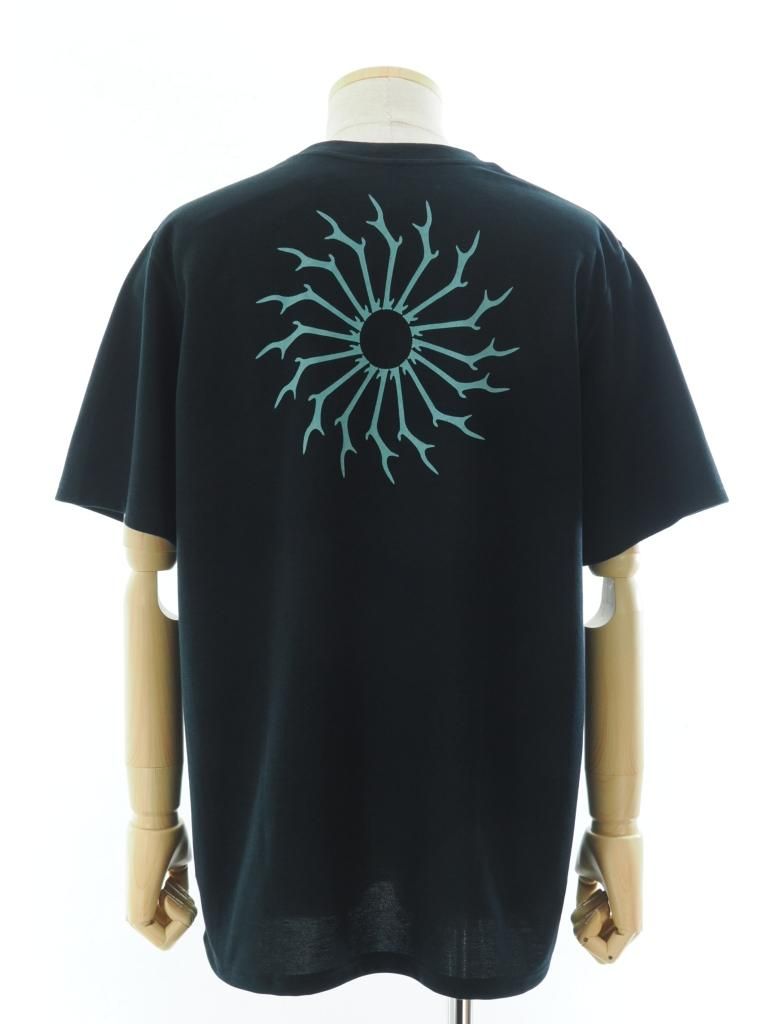 South2 West8 サウスツーウエストエイト - S/S Round Pocket Tee ショートスリーブラウンドポケットティーシャツ - Circle Horn - Black