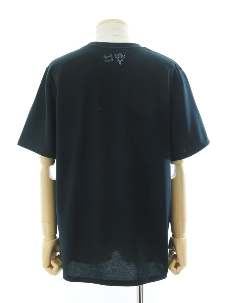 South2 West8 サウスツーウエストエイト - S/S Crew Neck Tee ショートスリーブクルーネックティーシャツ- Skull&Target  - Black