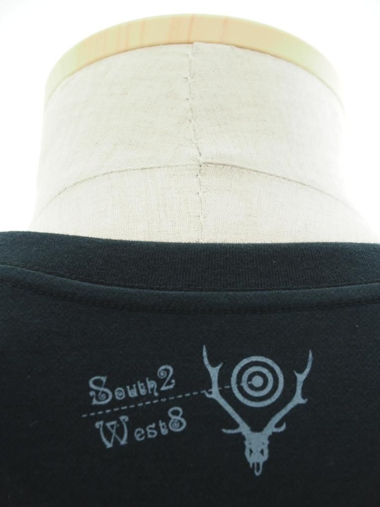 South2 West8 サウスツーウエストエイト - S/S Crew Neck Tee ショートスリーブクルーネックティーシャツ- Skull&Target  - Black