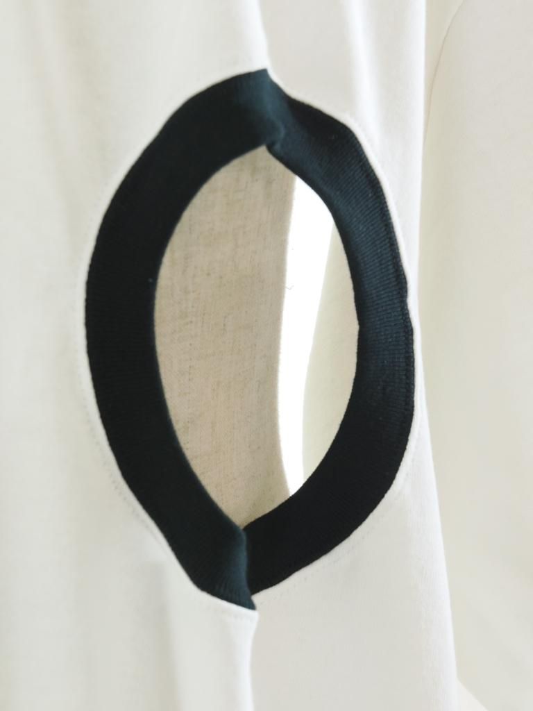 NOMA t.d. ノーマティーディー - Four Neck Holes Tee フォーネックホールズティー - White