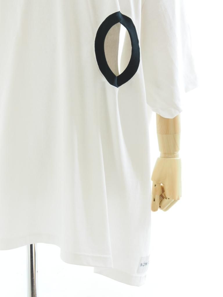 NOMA t.d. ノーマティーディー - Four Neck Holes Tee フォーネックホールズティー - White