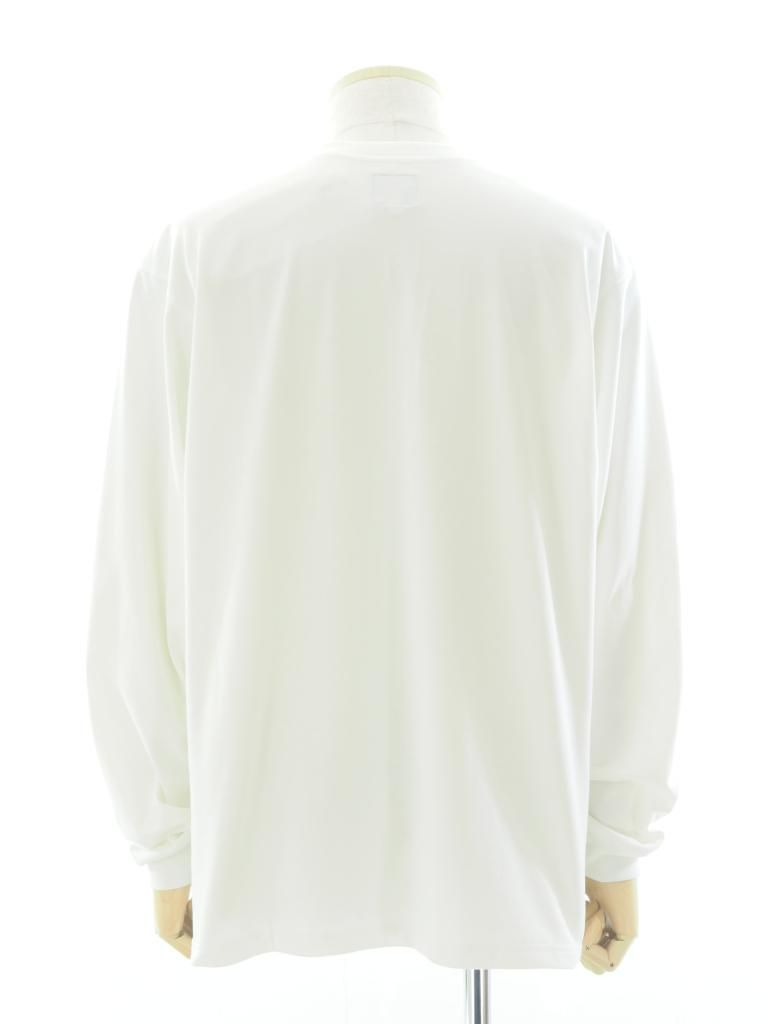 Needles ニードルズ - L/S Crew Neck Tee ロングスリーブクルーネックティー - Poly Jersey - White