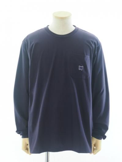 Needles ニードルズ - L/S Crew Neck Tee ロングスリーブクルーネックティー - Poly Jersey - Eggplant
