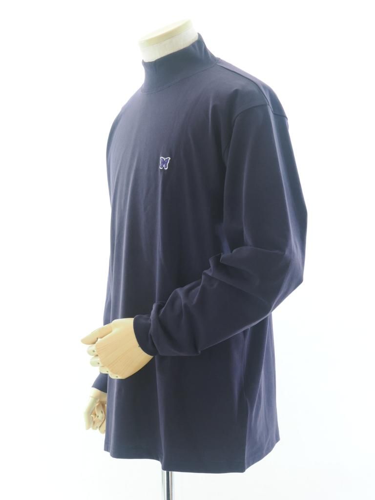 Needles ニードルズ - L/S Mock Neck Tee ロングスリーブモックネックティー - Poly Jersey - Eggplant