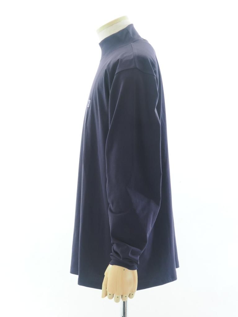Needles ニードルズ - L/S Mock Neck Tee ロングスリーブモックネックティー - Poly Jersey - Eggplant