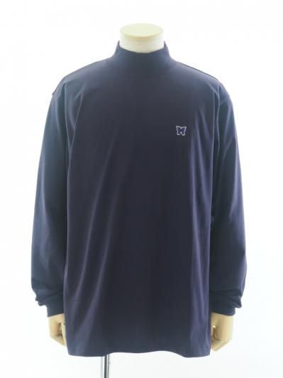 Needles ニードルズ - L/S Mock Neck Tee ロングスリーブモックネックティー - Poly Jersey - Eggplant