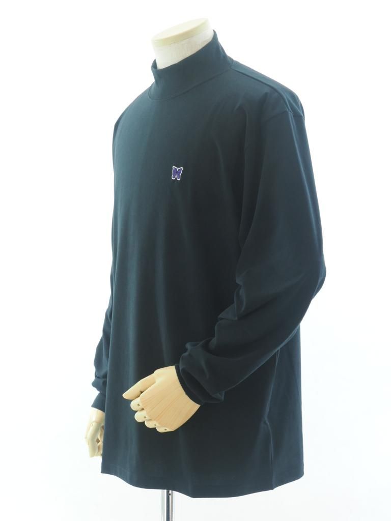 Needles ニードルズ - L/S Mock Neck Tee ロングスリーブモックネックティー - Poly Jersey - Black