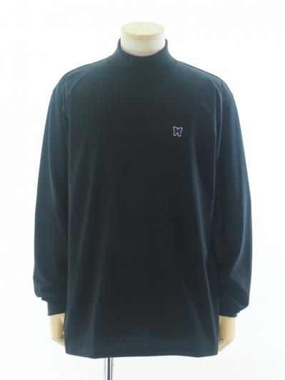 Needles ニードルズ - L/S Mock Neck Tee ロングスリーブモックネックティー - Poly Jersey - Black