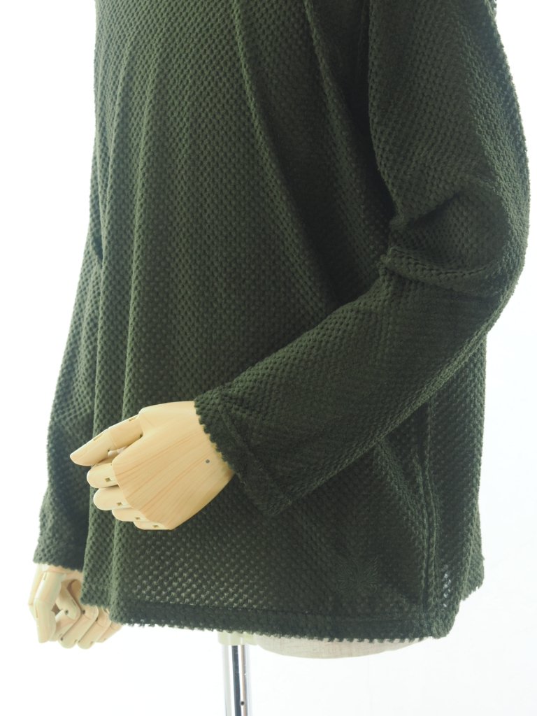 Needles ˡɥ륺 - L/S U Neck Tee 󥰥꡼֥桼ͥåƥ - Poly Double Russell - Olive