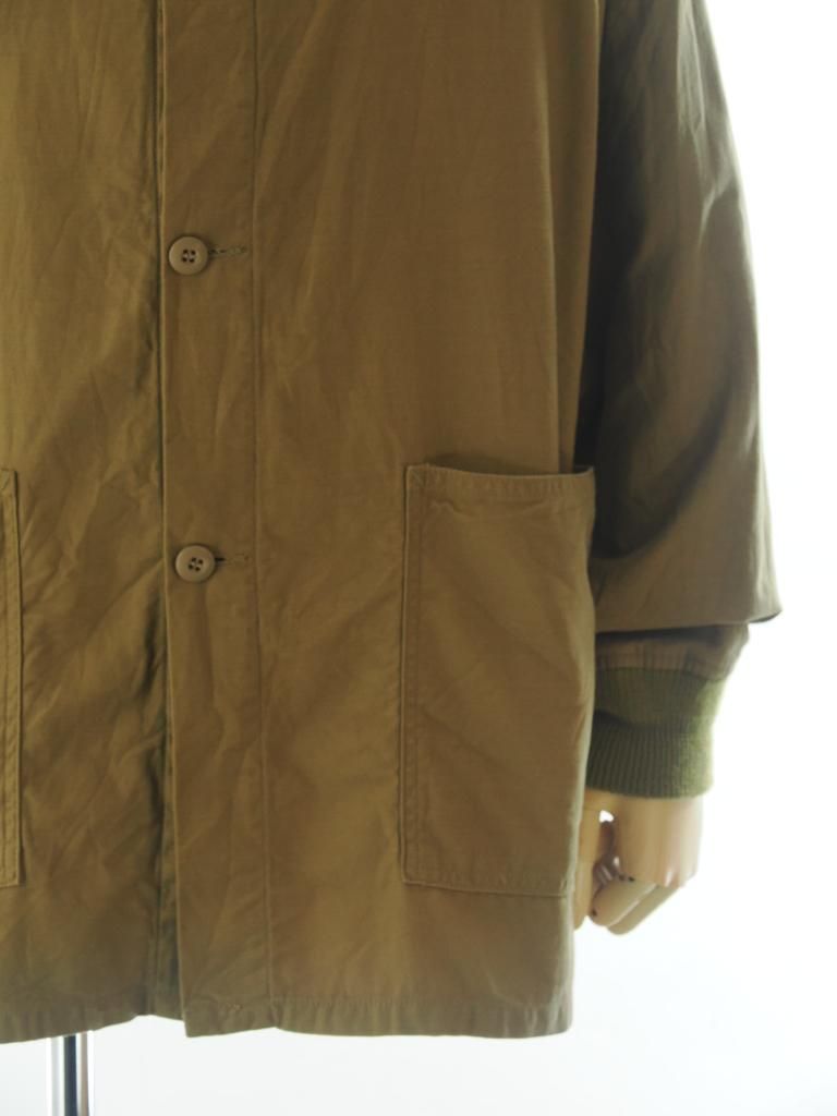 Needles ニードルズ - S.C. Army Shirt スタンドカラーアーミーシャツ - Back Sateen - Mocha