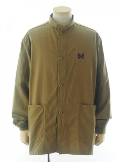 Needles ニードルズ - S.C. Army Shirt スタンドカラーアーミーシャツ - Back Sateen - Mocha