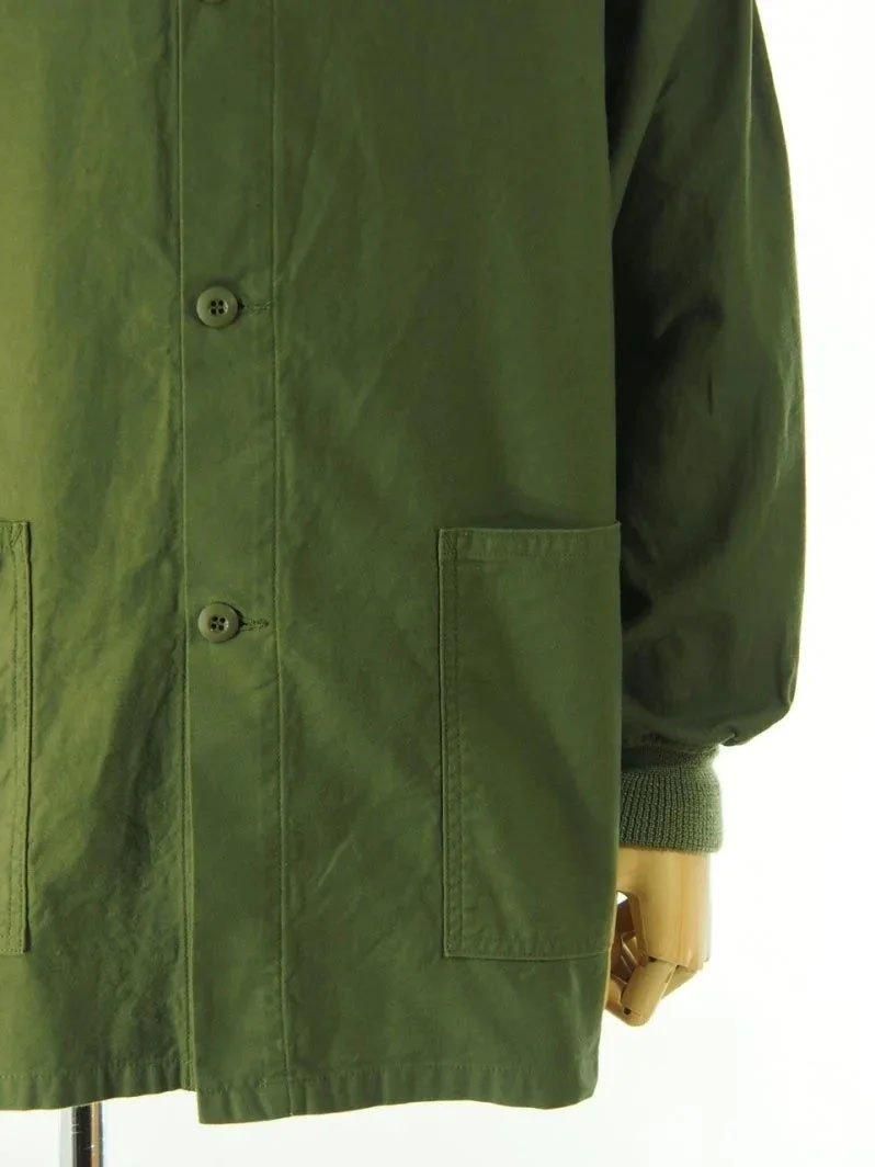 Needles ニードルズ - Stand Collar Army Shirt スタンドカラーアーミーシャツ - Back Sateen - Olive