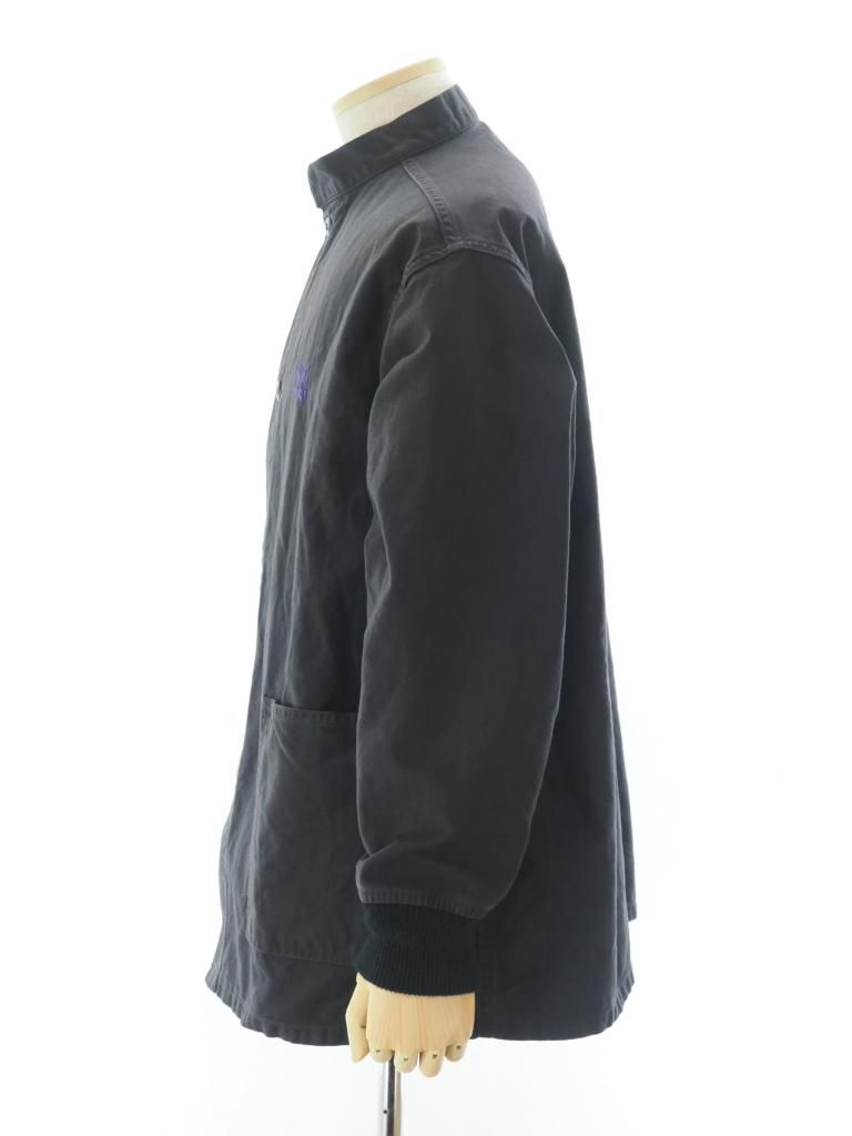 Needles ニードルズ - Stand Collar Army Shirt スタンドカラーアーミーシャツ - Back Sateen - Black