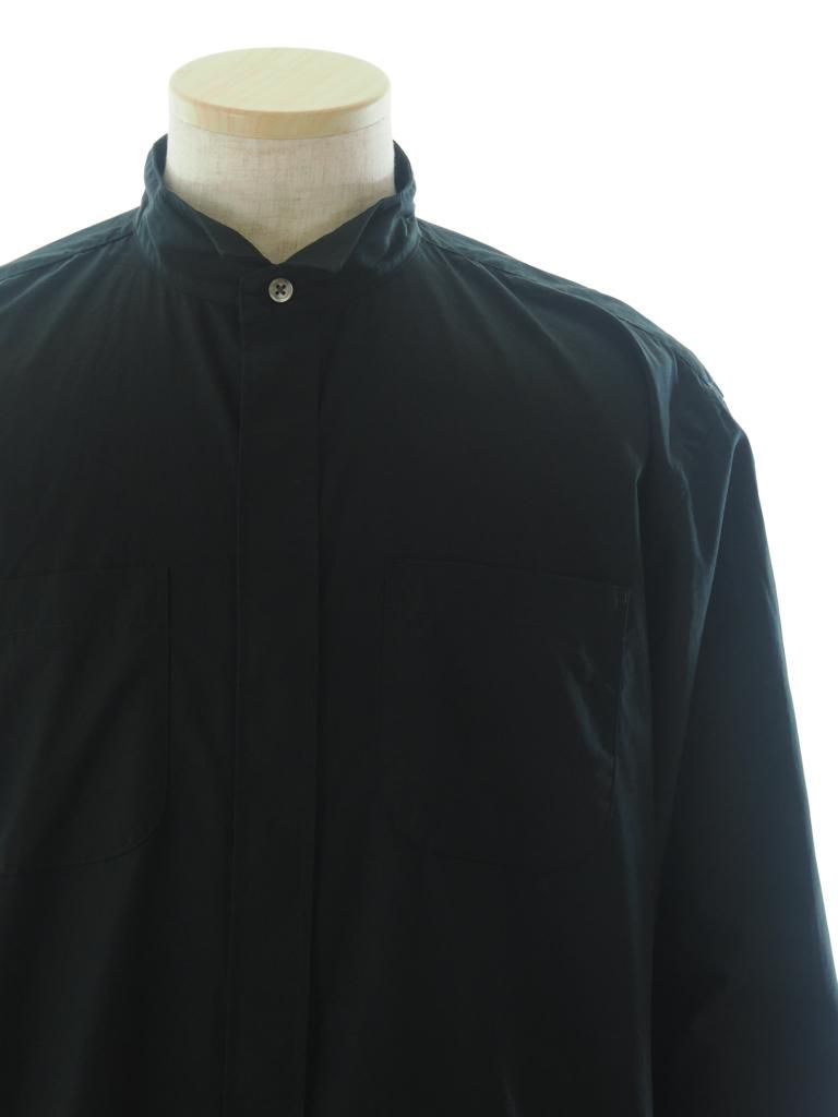 Engineered Garments エンジニアドガーメンツ - Wing Collar Shirt ウィングカラーシャツ -  100's 2Ply Broadcloth - Black