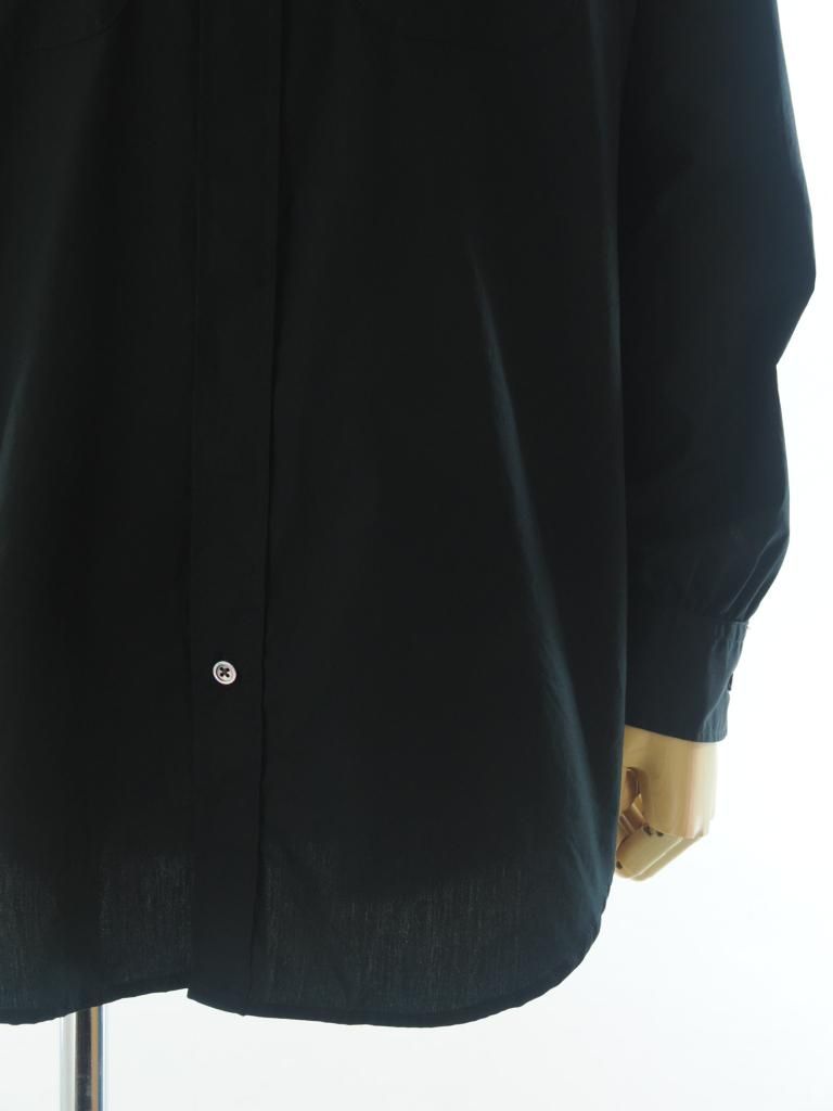 Engineered Garments エンジニアドガーメンツ - Wing Collar Shirt ウィングカラーシャツ -  100's 2Ply Broadcloth - Black