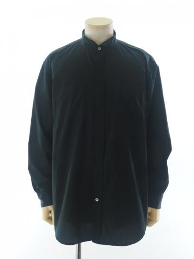 Engineered Garments エンジニアドガーメンツ - Wing Collar Shirt ウィングカラーシャツ -  100's 2Ply Broadcloth - Black