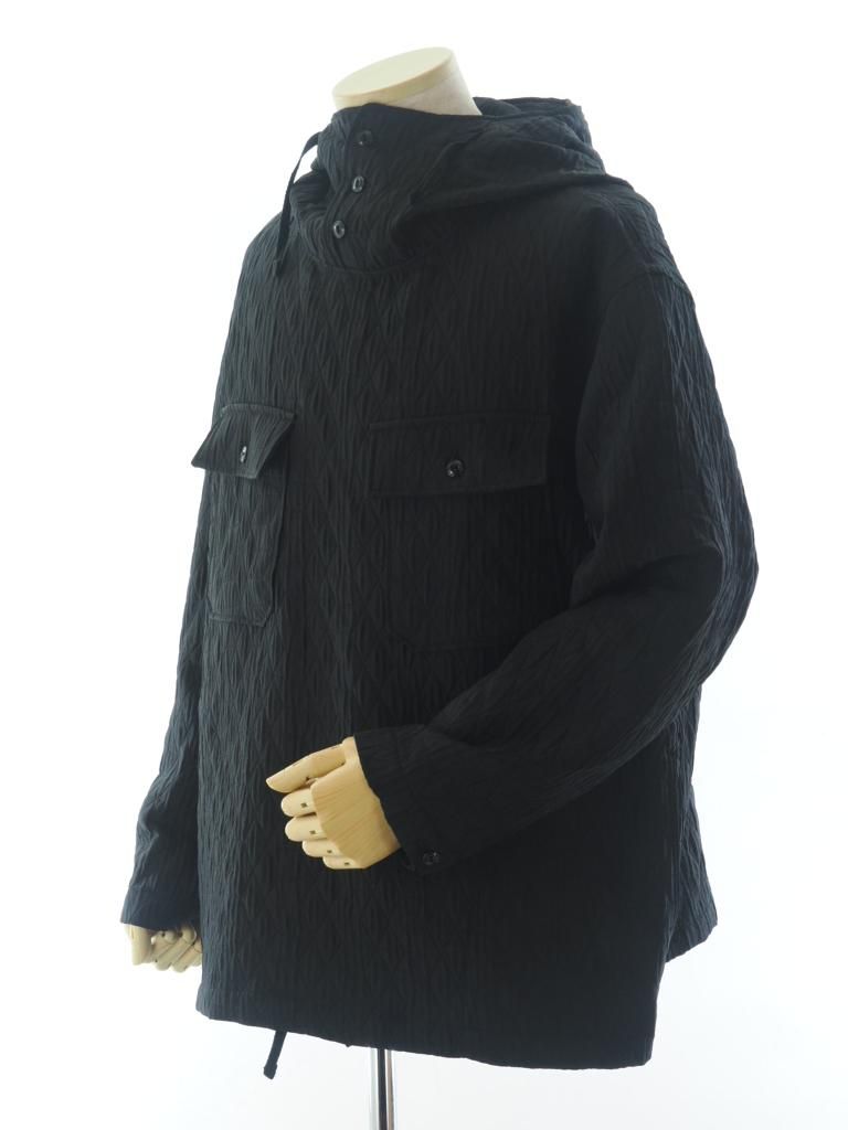 Engineered Garments エンジニアドガーメンツ - Cagoule Shirt カグールシャツ - Polyester Geo Quilt - Black