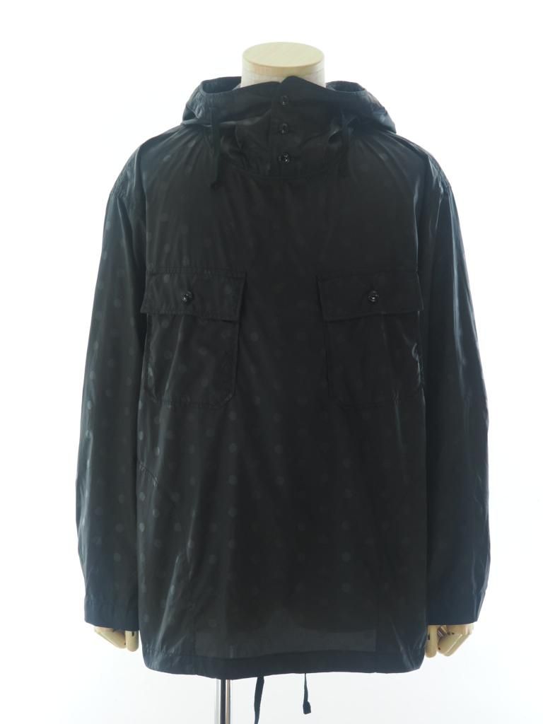 Engineered Garments エンジニアドガーメンツ - Cagoule Shirt カグールシャツ - Polka Dot Pt Taffeta - Black
