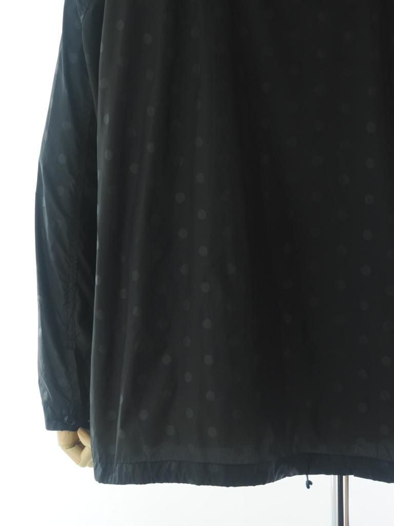 Engineered Garments エンジニアドガーメンツ - Cagoule Shirt カグールシャツ - Polka Dot Pt Taffeta - Black