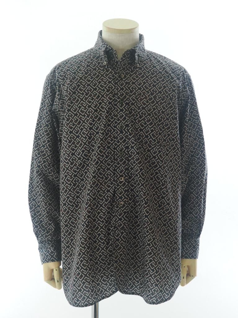 Engineered Garments エンジニアドガーメンツ - 19C BD Shirt - Cotton Deco Print - Burgundy 