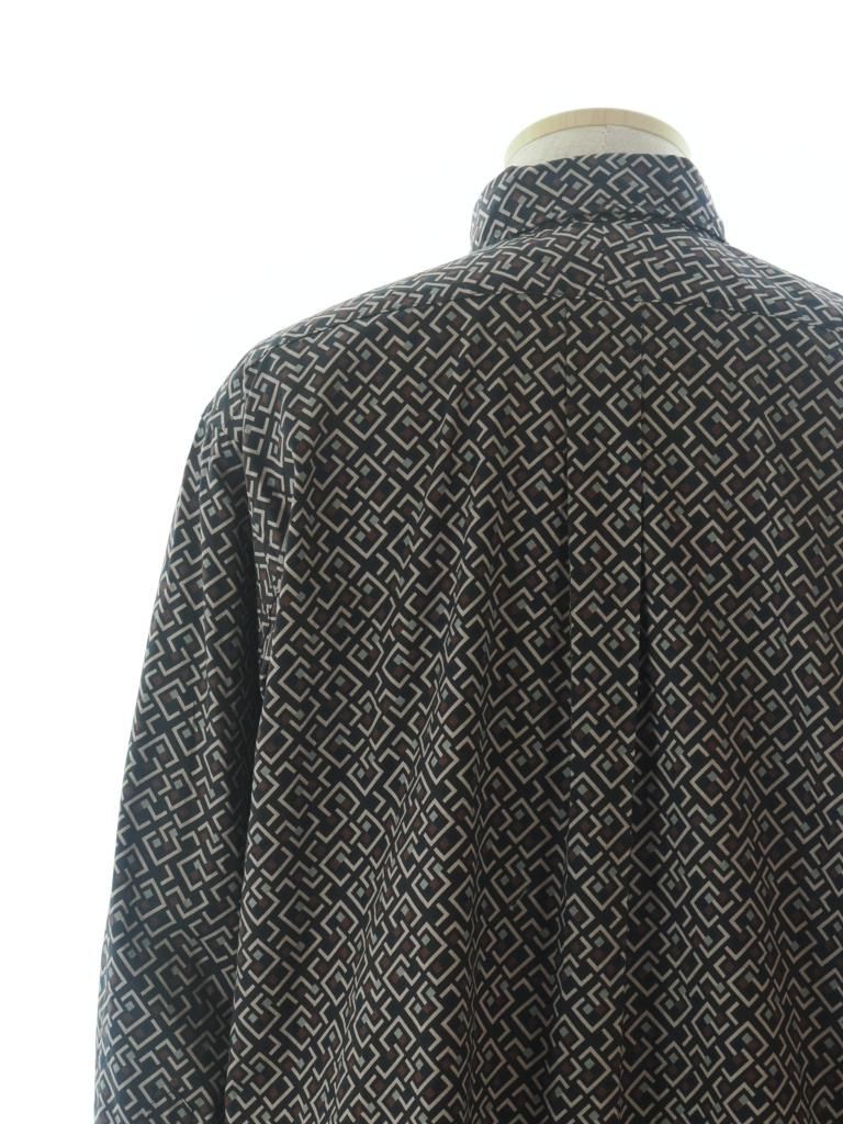 Engineered Garments エンジニアドガーメンツ - 19C BD Shirt - Cotton Deco Print - Burgundy 
