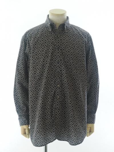 Engineered Garments エンジニアドガーメンツ - 19C BD Shirt - Cotton Deco Print - Burgundy 