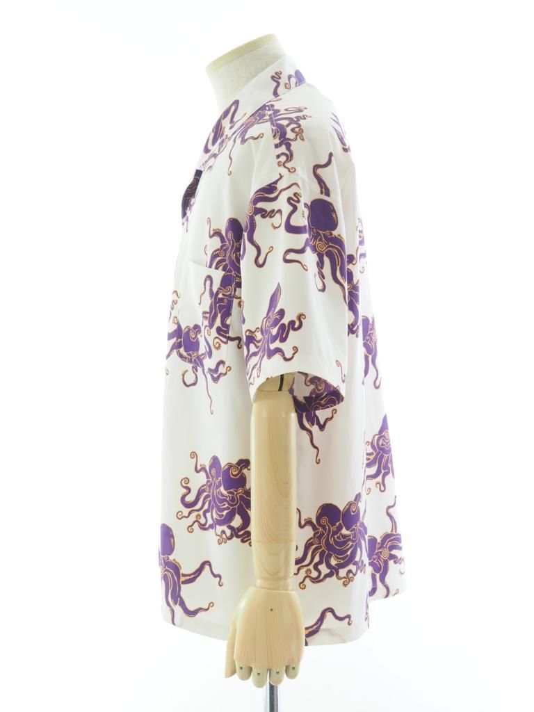TUITACI 朔 ツイタチ - Hundred Octopus Aloha Shirts ハンドレッドオクトパスアロハシャツ - White