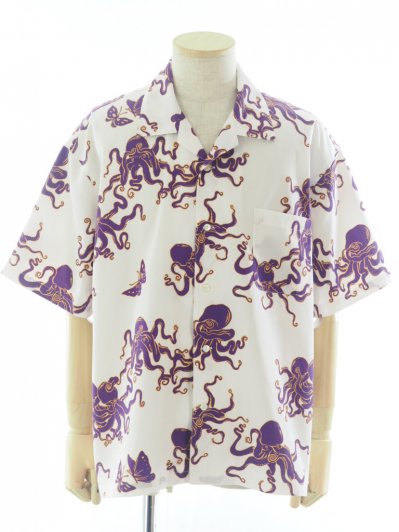 TUITACI  ĥ - Hundred Octopus Aloha Shirts ϥɥåɥȥѥϥ - White